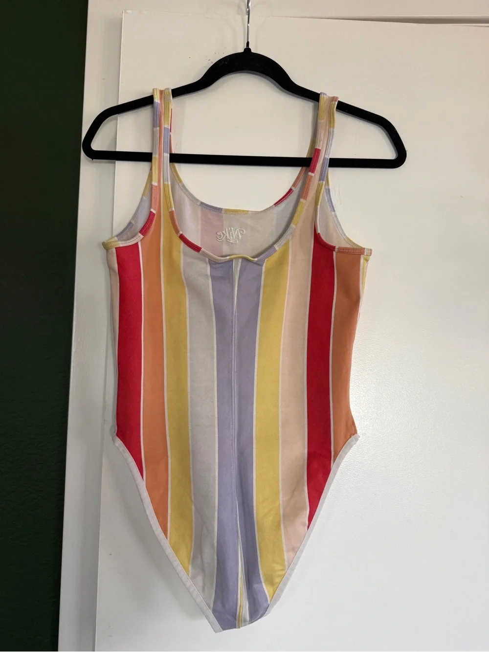 Nike Pastel Striped One-Piece bodysuit - Yellow, Red, Purple, Cream